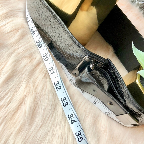 Armani Collezioni Croco Belt